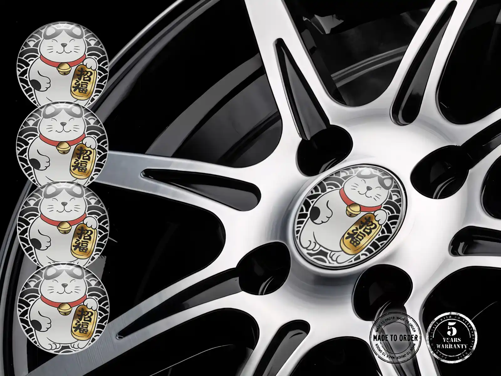 Décals Roues Style Premium Badges Dôme Tuning